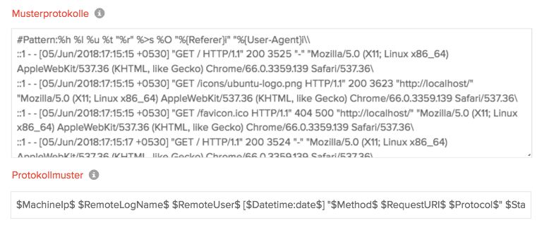 Click to Zoom Field Split of Apache webserver logs