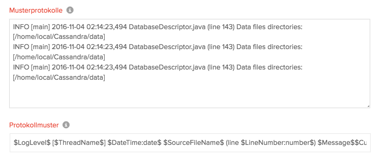 Click to Zoom Field Split of Cassandra Log