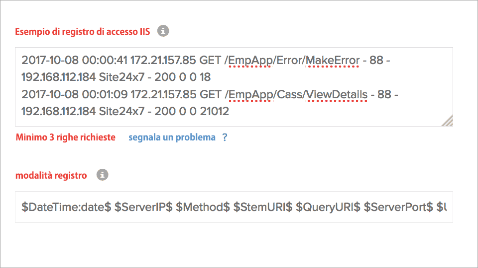 Click to Zoom Field Split of IIS Logs