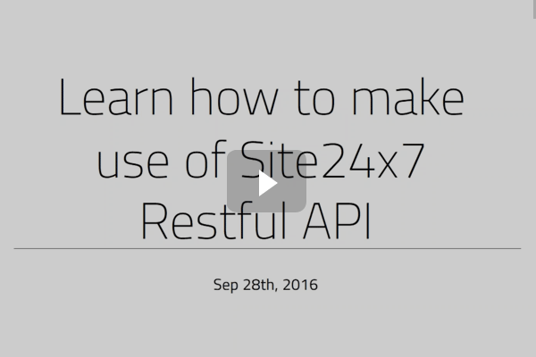 Site24x7 New Web Client Site24x7 New Web Client