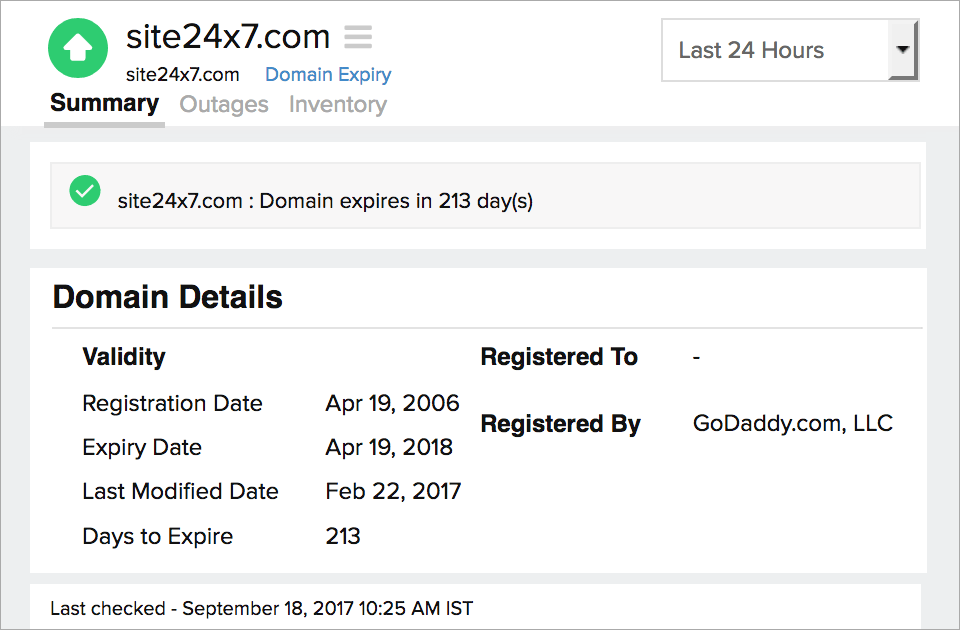 Domain Expiry Records