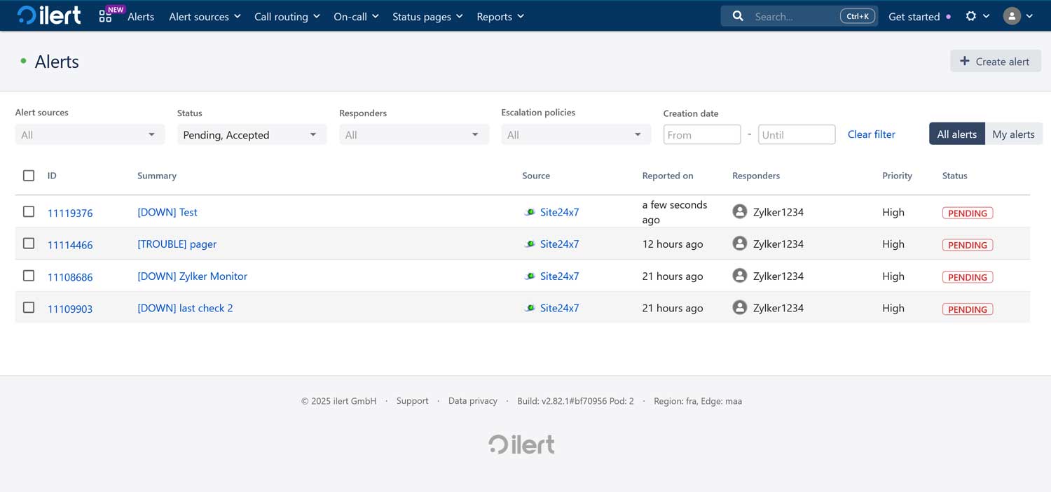 Multi channel alerting