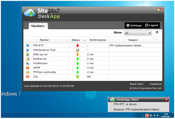 Site24x7 DNS Monitoring
