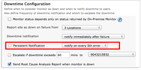 persistent notification persistent notification