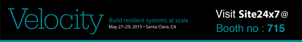 Meet us at Velocity 2015, Santa Clara, CA