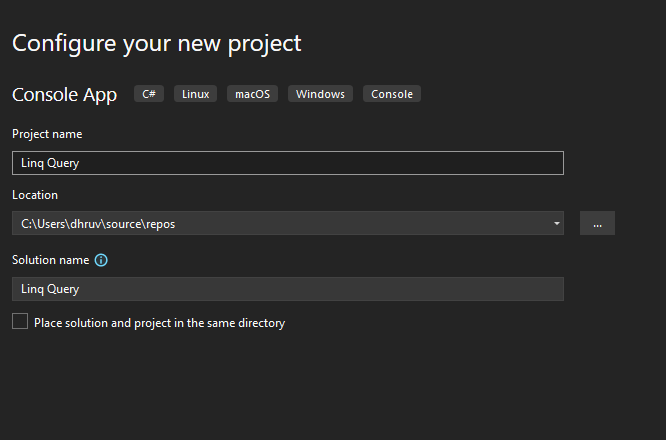 Configuring the project