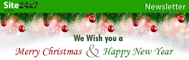 Site24x7 Wishes You Merry Christmas And Happy New Year