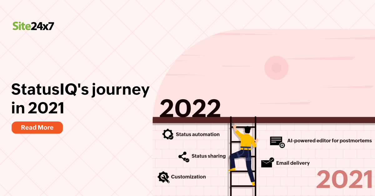 StatusIQ: A roundup of our journey in 2021 - Site24x7 Blog