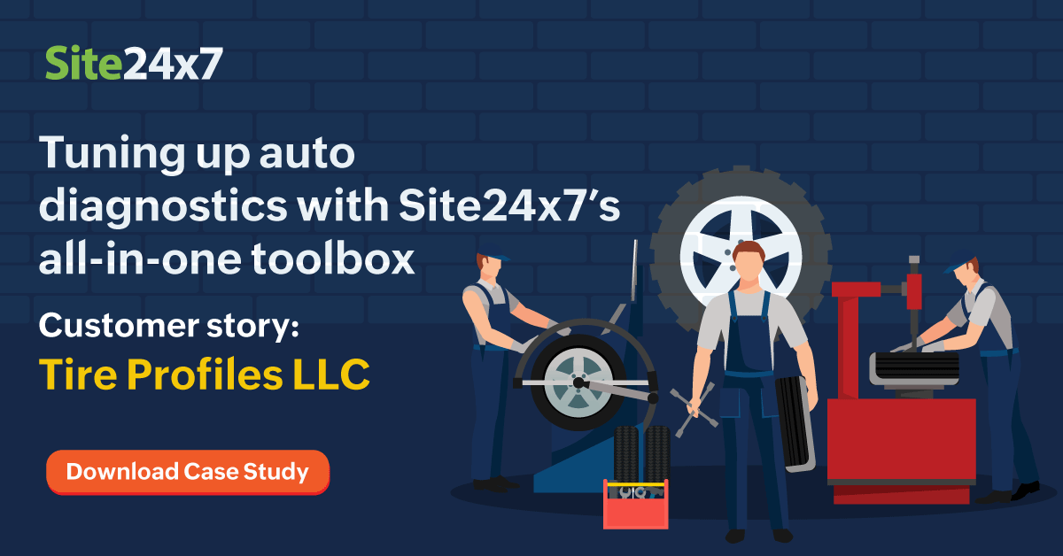 Performance monitoring that accelerates service growth Site24x7